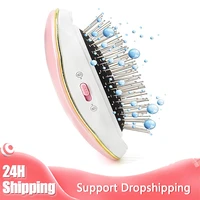 electric mini hair straightening brush massager portable household travel use hair straightener easy to remove wash and clean