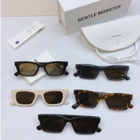 gentle monster sunglasses for men women vintage luxury brand designer trending jennie kim uv400 1996 brown acetate sun glasses