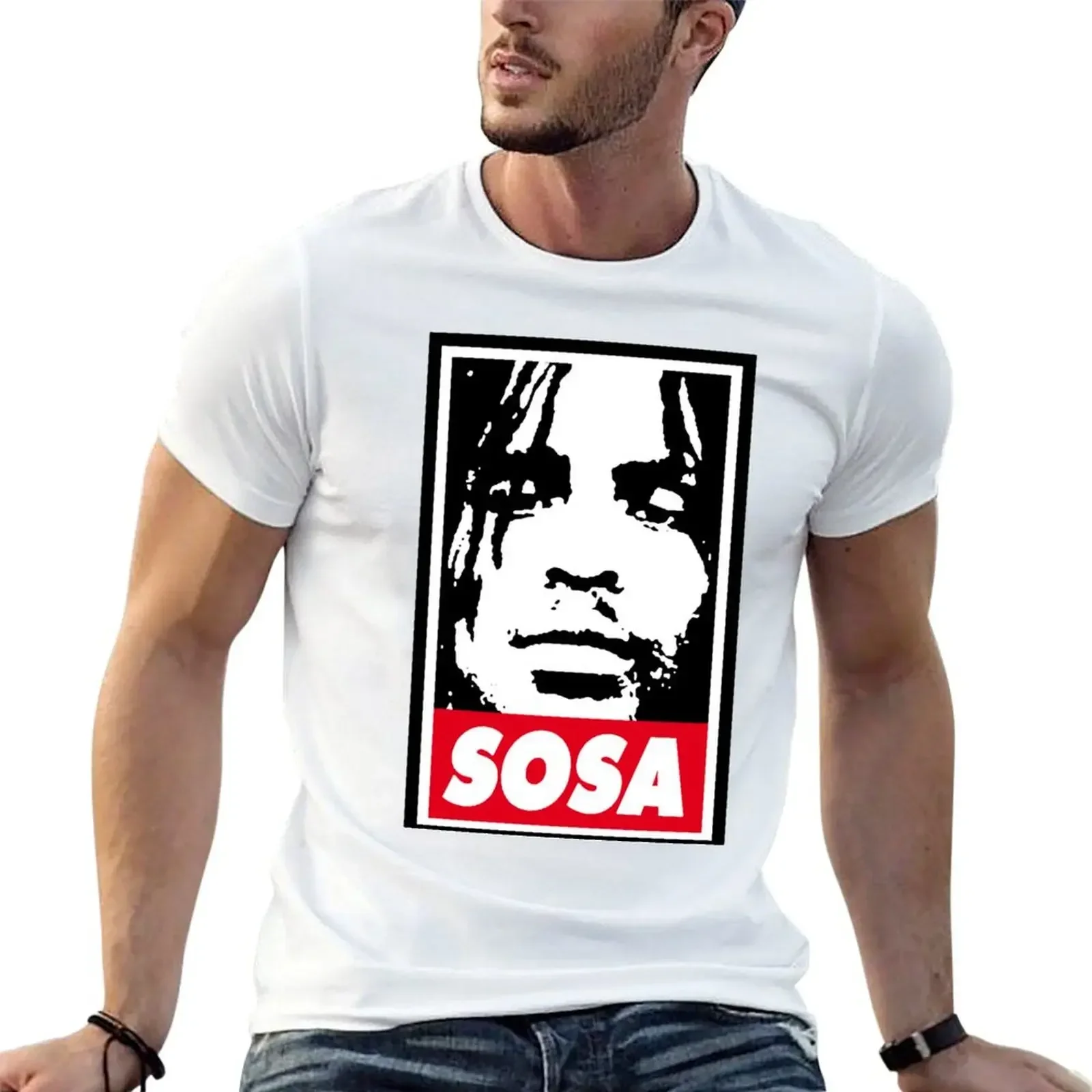 Футболка Sosa ( Chief Keef) с аниме одежда больших размеров рубашки для тренировок на