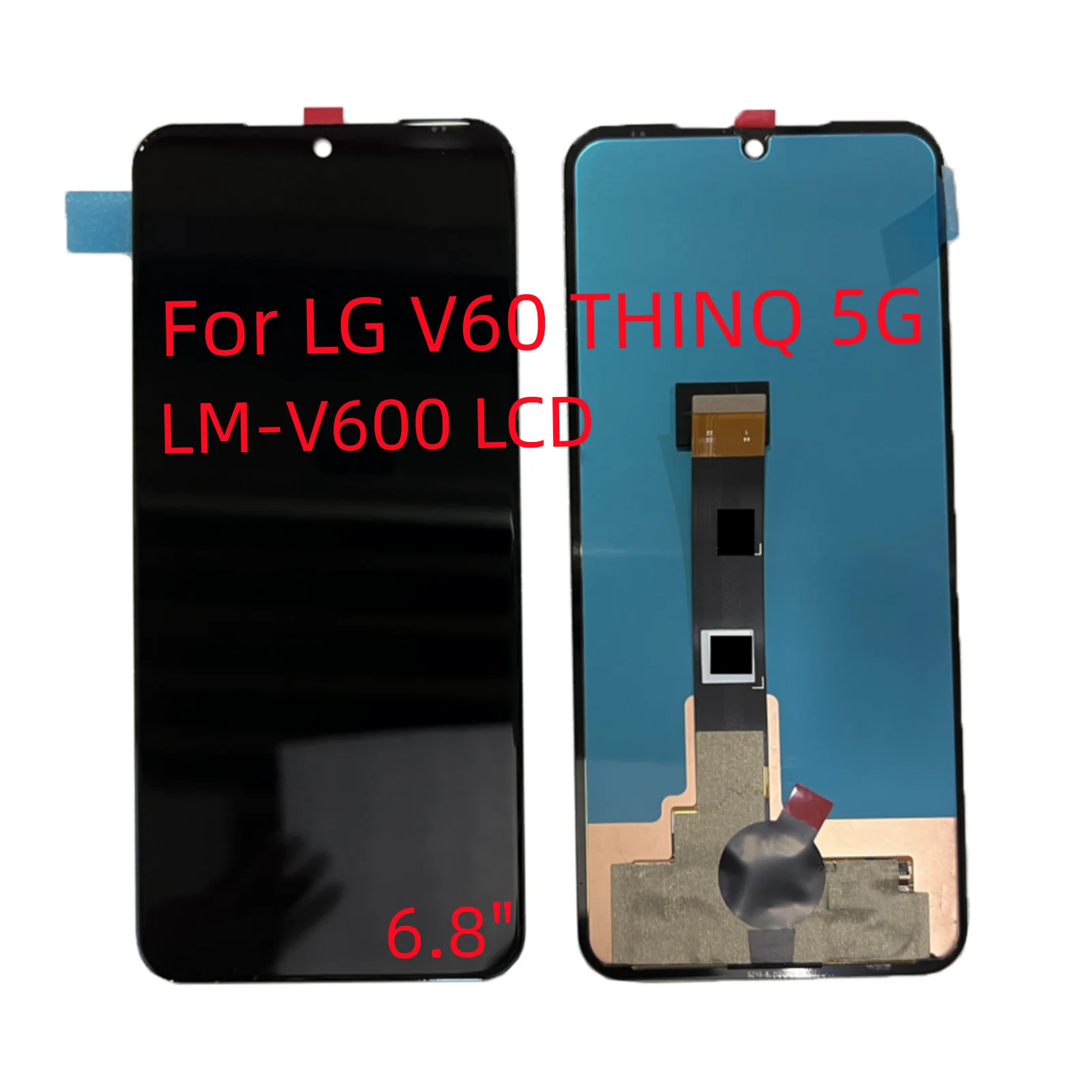 ЖК-дисплей для LG V60 THINQ 5G LM-V600 сенсорный экран компонент цифрового устройства 6 8