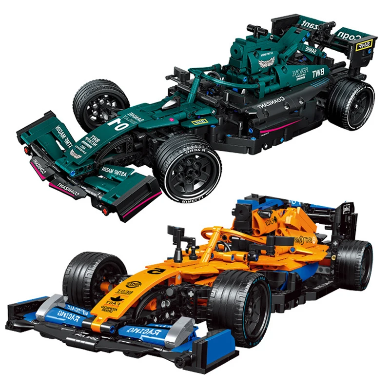 

F1 Racing Car Technic Compatible McLaren Formula 1 Model Building Block City Sports Speed Vehicle Bricks Kits Toys For Children