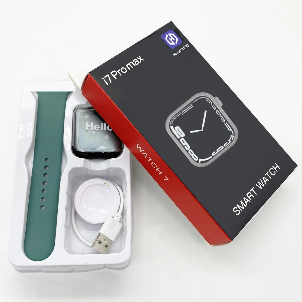 2022 IWO 13 I7 Pro Max Smart Watch Women Men Series 7 Bluetooth Call 44mm Blood Pressure Monitor Smartwatch For Apple Android