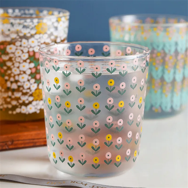 

Стакан для кофе прозрачный в скандинавском стиле, термостойкий стакан для завтрака, молока, чашка для сока, посуда для напитков, домашний св...