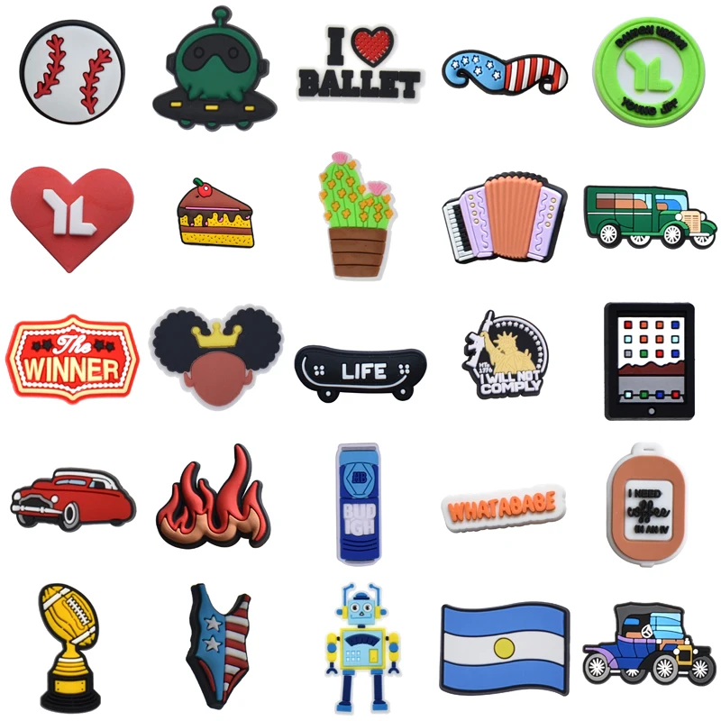 

Boy Women Charm Gifts Girl Packs Decorations for Crocs Set Jeans Shoes Accessories Kids Shoe Charms Wholesale Bulk Men Para Pins