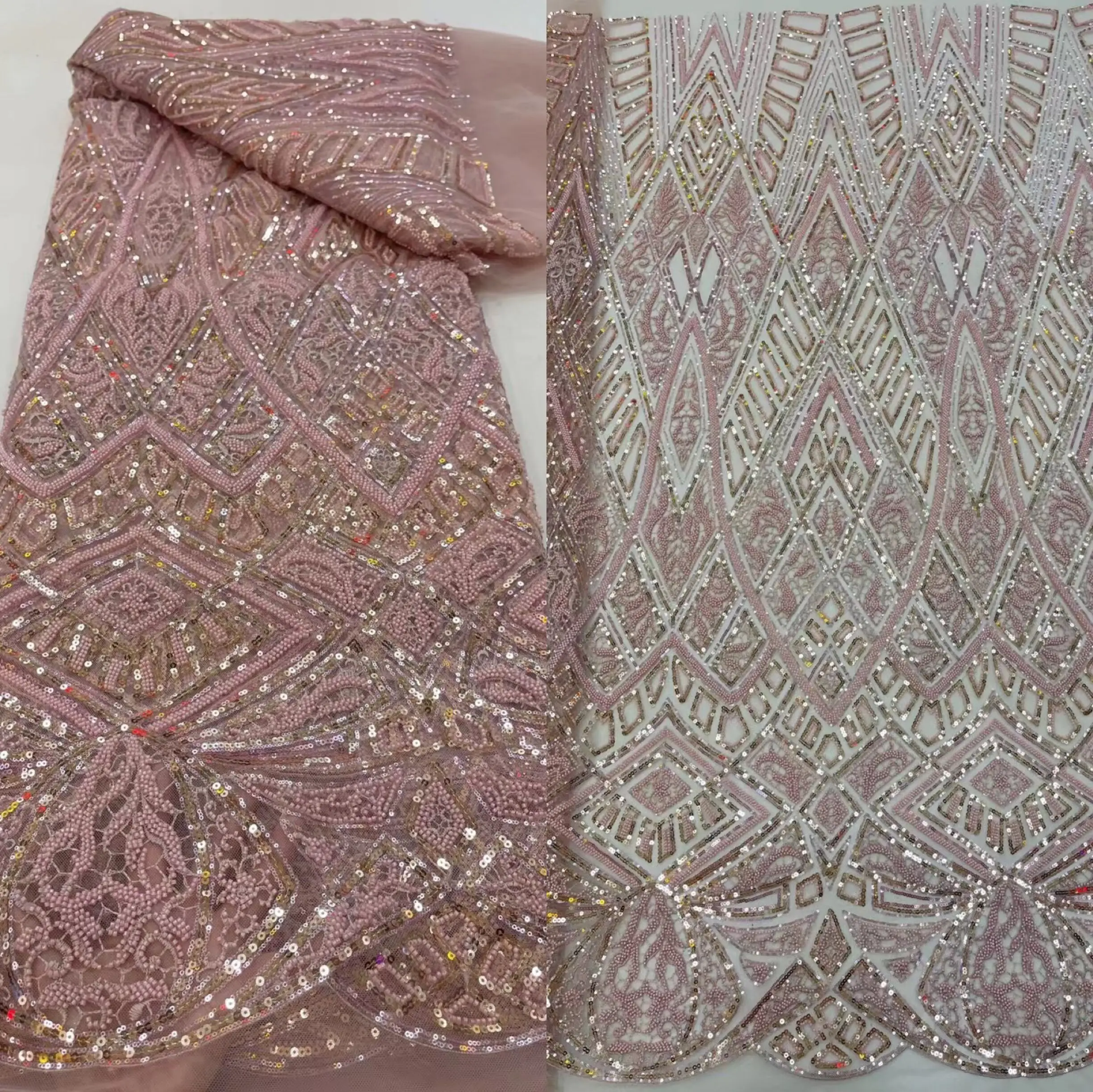 

Качественная вышивка, блестящая и кружевная ткань для свадебного платья