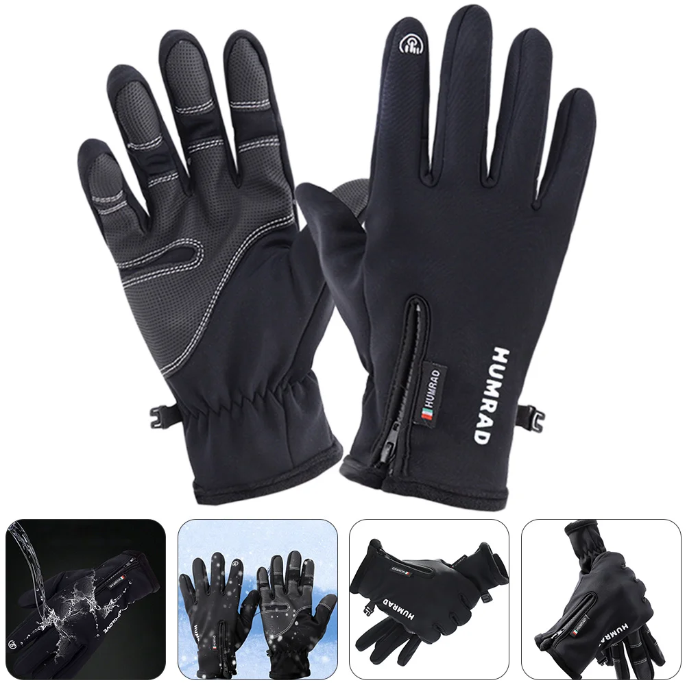 

Gloves Bike Winter Riding Mountain Touchscreen Cycling Bicycling Men Proof Mitten Skid Windproof Screen Touch Skiing Outdoor