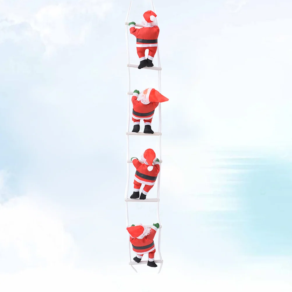 

1 pc Christmas Tree Decor Cartoon Hanging Xmas Pendant Climbing Ladder Santa Claus Christmas Drop Ornaments for Party