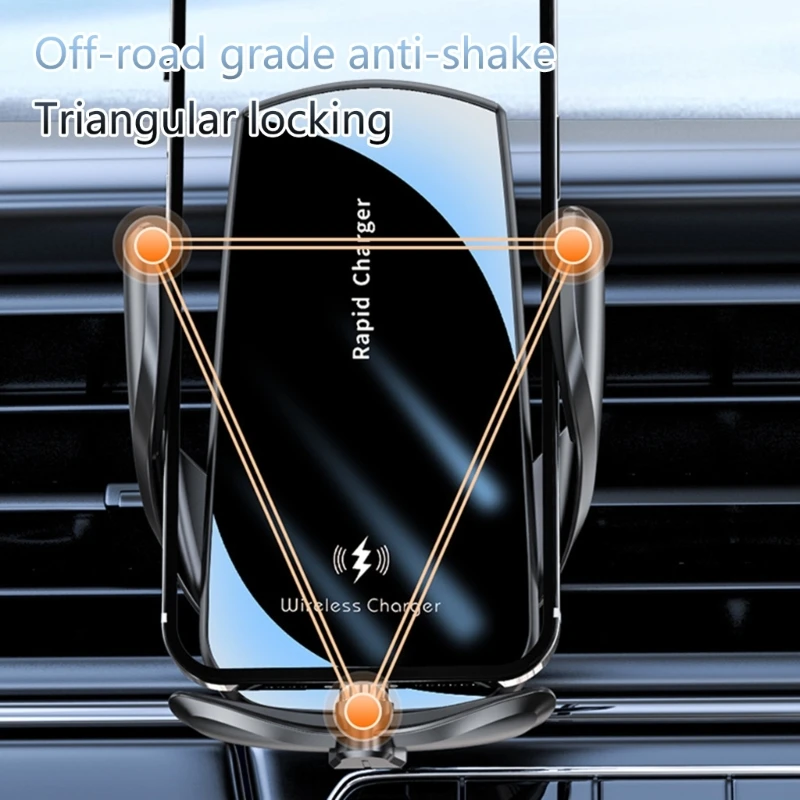 Автомобильное беспроводное зарядное устройство 15 Вт/40 Вт для мобильного