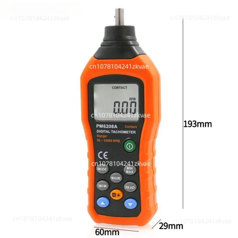 Pm6208a 6208b Цифровой дисплей Измерение скорости Велометр тахометр