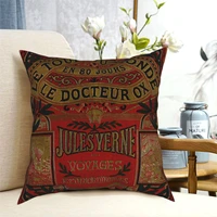 jules verne around the world pillowcase creative zip decor pillow case for bed cushion cover 1818 inch