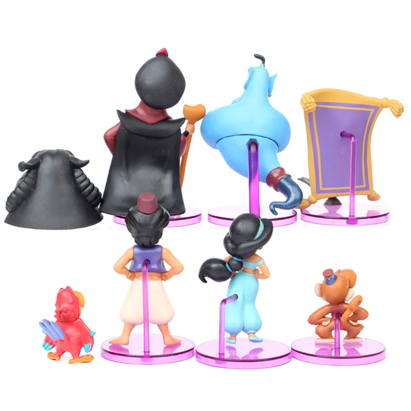 Disney Princess Figure Toy Monkey Tiger Aladdin and His Lamp PVC Action Figure Model Toy Dolls