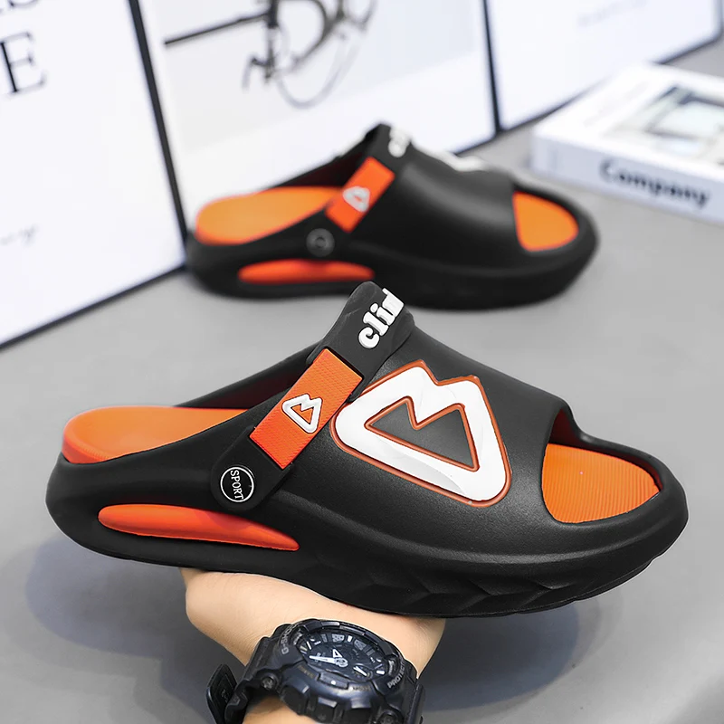 Сандалии мужские спортивные на толстой подошве Нескользящие Эва дышащие