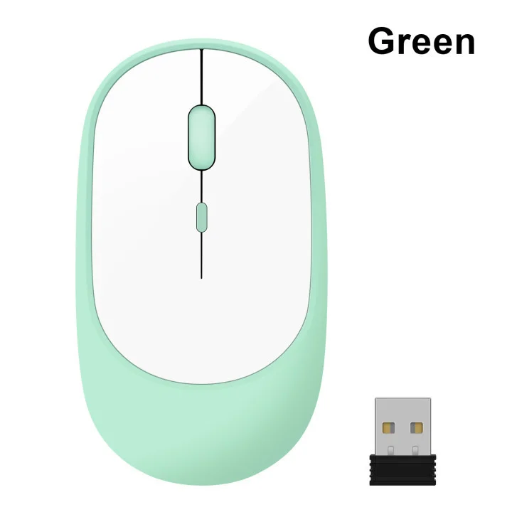 

Wireless Bluetooth Mouse for MacBook PC iPad Computer Rechargeable Dual Modes Bluetooth 4.0 + USB mouse with 3 Adjustable DPI