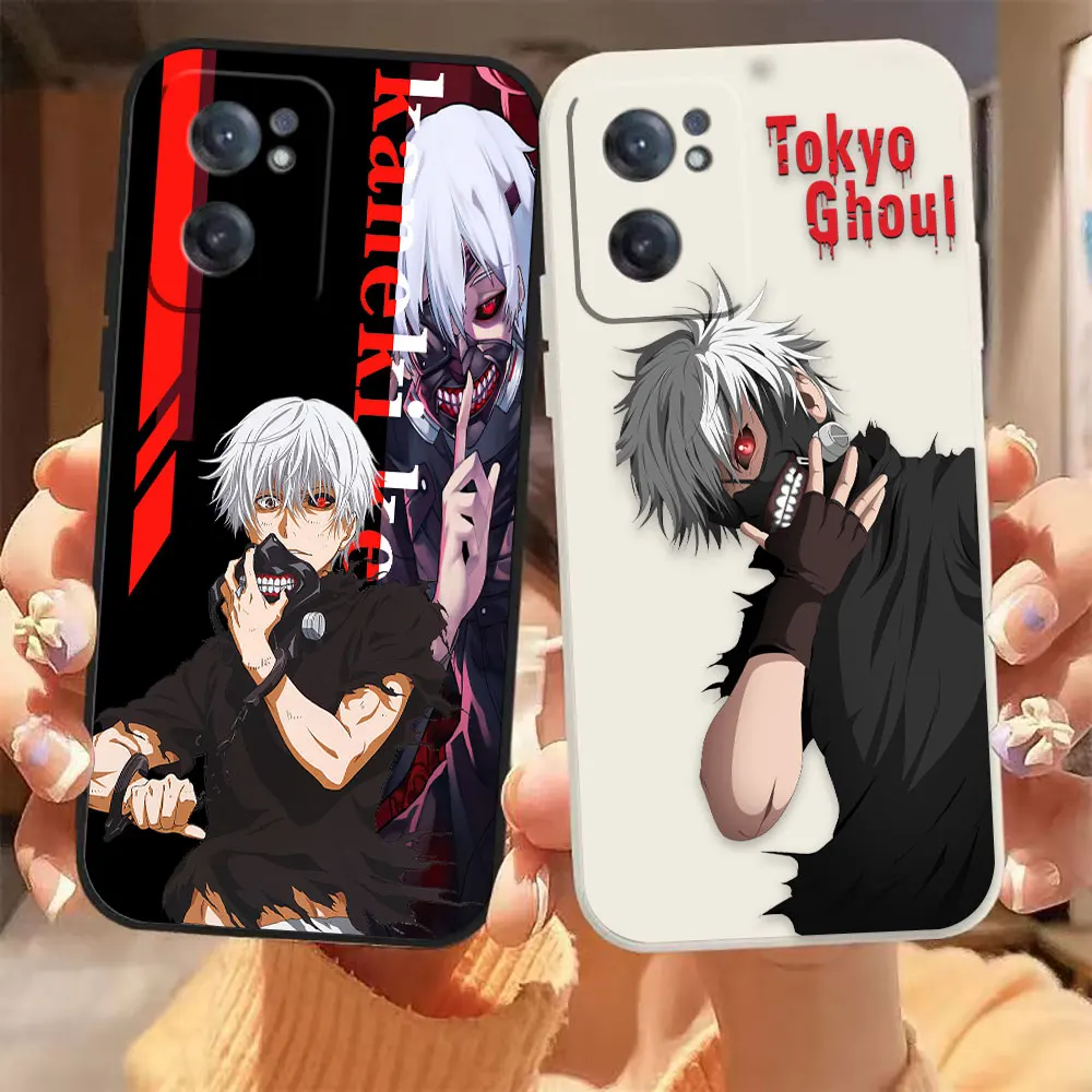 

Anime Kaneki Tokyo Ghoul Phone Case For Oneplus 11 10 9 9R 9RT 8 8T 7 7T ACE 2 2V NORD CE Lite Pro Colour Liquid Case Funda Capa