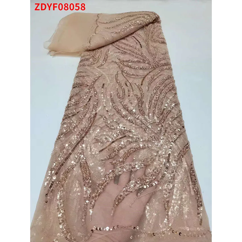 

Low Price Ankara Sequins lace Textiles Womon Sewing Clothes ZDYB08058