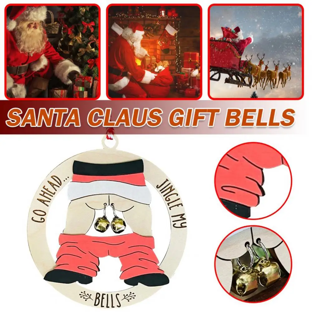 

Рождественская подвеска, веселая декоративная деревянная забавная подвеска, подвеска для гостиной с Санта-Клаусом, Рождественский праздничный Декор