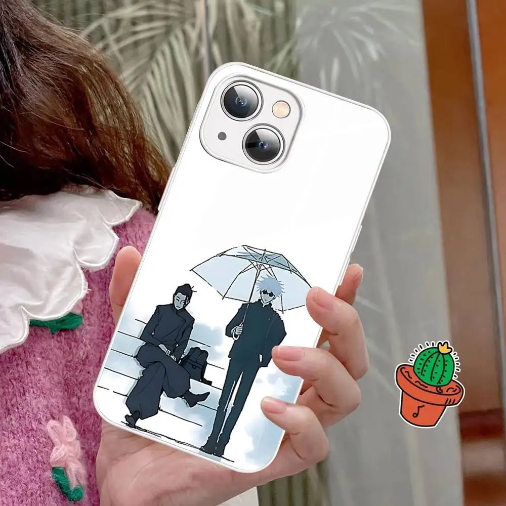 Фото Японское закаленное стекло J-jujutsu K-kaisen для Iphone 14 13 12 11 Pro Mini XS MAX 14Plus X XS XR Fundas №3