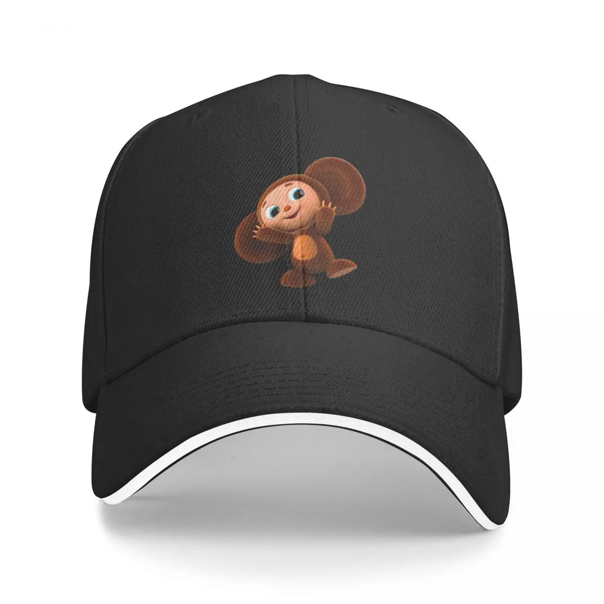 

Бейсболка с надписью Happy Cheburashka, милые мужские кепки с принтом советского русского мультфильма, Кепка с козырьком от солнца, велосипедная шапка