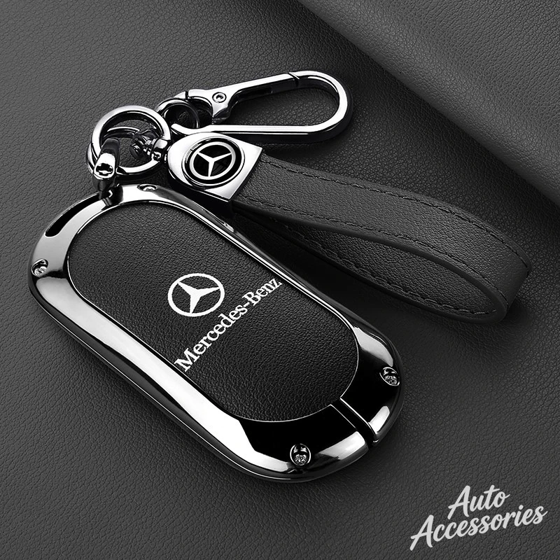 Чехол-накладка из цинкового сплава для ключей автомобиля Mercedes-Benz C, S-класса W223, W206, Maybach S400, S450, S500 – защитный аксессуар (art.: 3920dbd2dfdcd) - 3920dbd2dfdcd