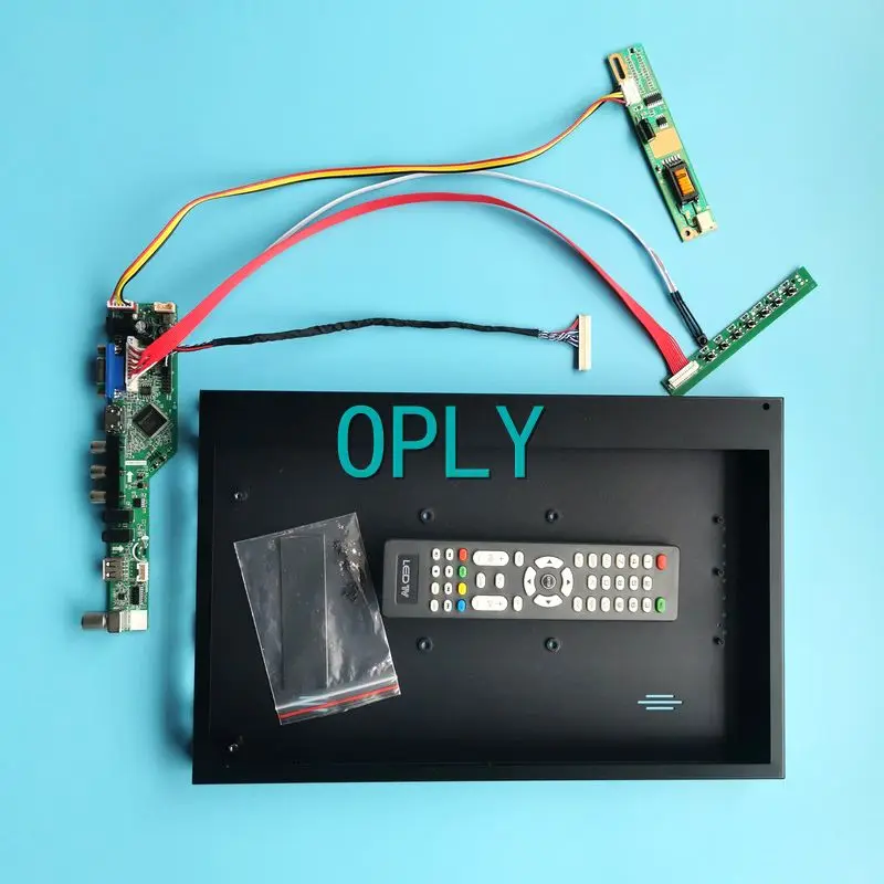 

For QD15XL06 QD15XL09 TV Analog Driver Board+Matrix Metal Case LVDS 30 Pin VGA HDMI-Compatible AV USB 15" DIY Kit 1024*768 1CCFL