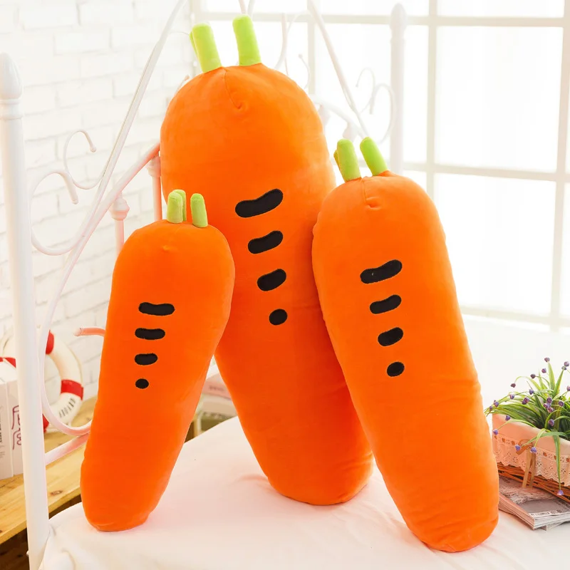 

30cm Cute Soft Carrot Plush Toys Office Nap Pillow Home Comfort Cushion Child Decor Christmas Gift Cotton Doll