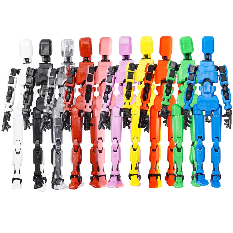 3D Печатная Фигурка Робота Многошарнирный Мобильный Манекен С Оружием Настольные