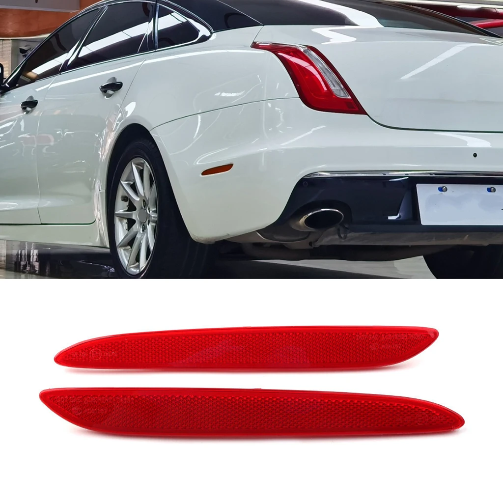 

1Pair Rear Bumper Trim Side Reflector Fit Jaguar XJ 2010 2011 2012 2013 2014 2015 2016 2017 Car Accessories