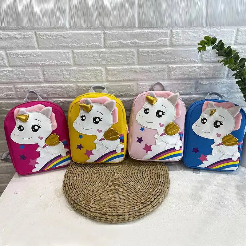 Kids Cartoon Lovely Unicorn Rainbow Children's Schoolbag Kindergarten Anime Backpack for Boys and Girls Lightweight Backpacks