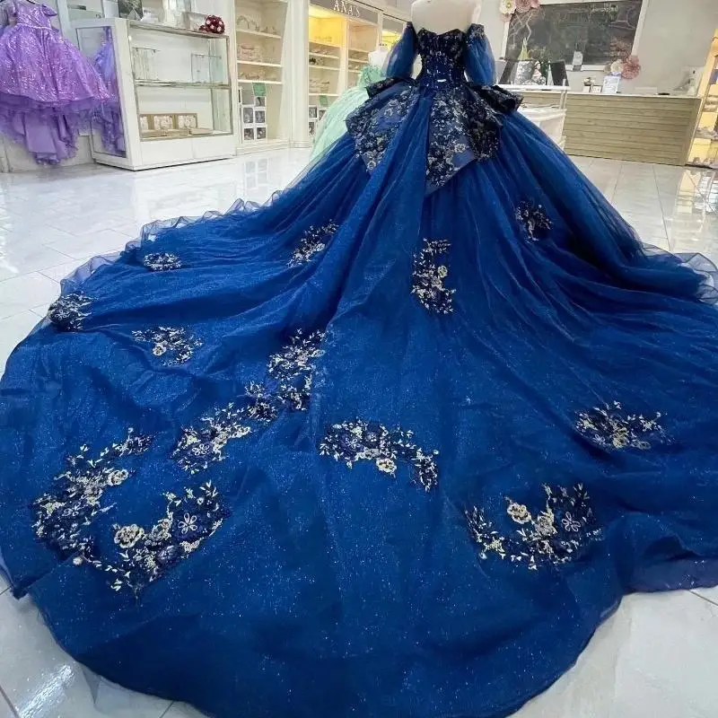 Платье женское для дня рождения со съемным рукавом и аппликацией