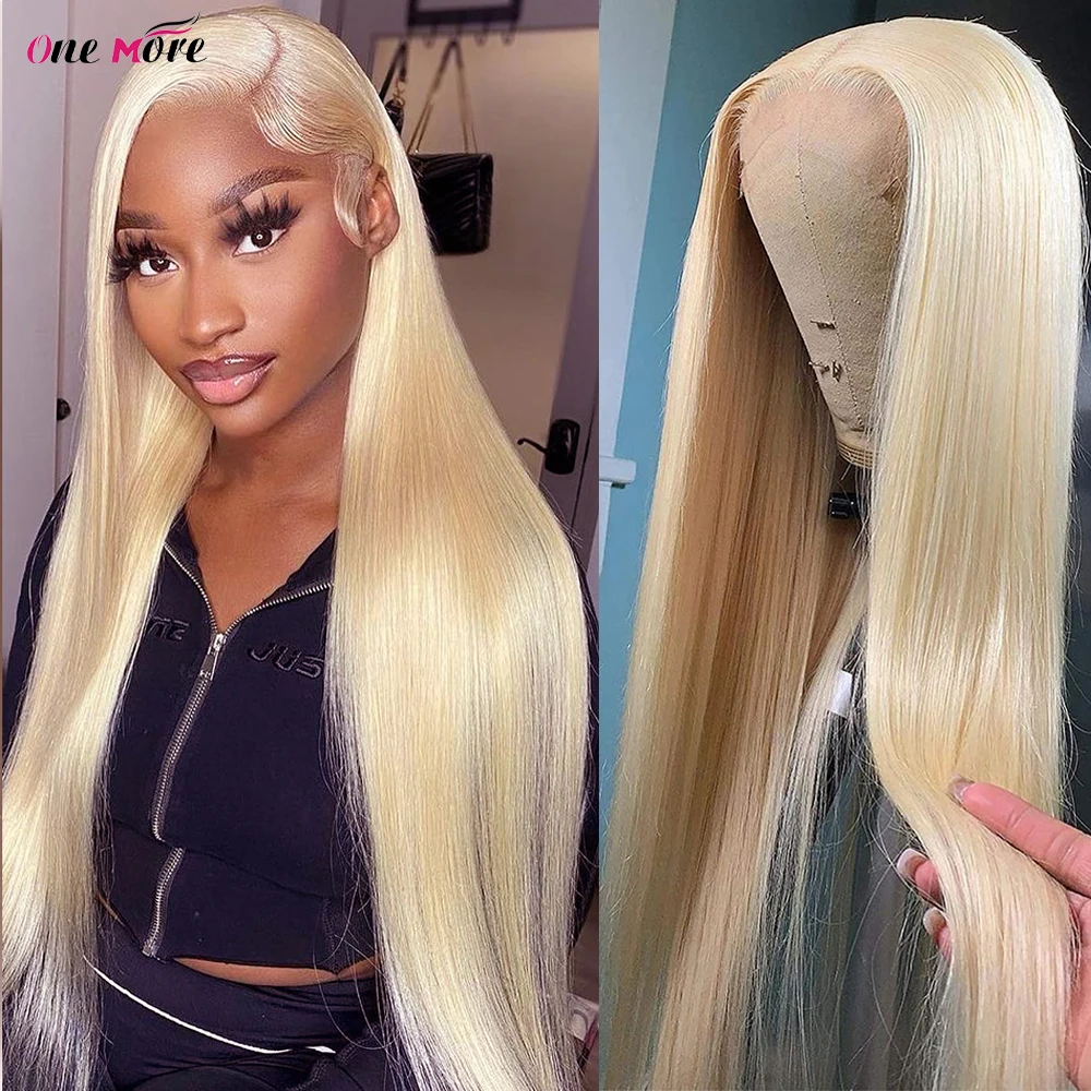 34 36 38 40 Inch Human Hair Wig 250 Density Lace Wig 613 Lace Frontal Wig 13x4 Bone Straight Blonde Lace Front Wig Human Hair