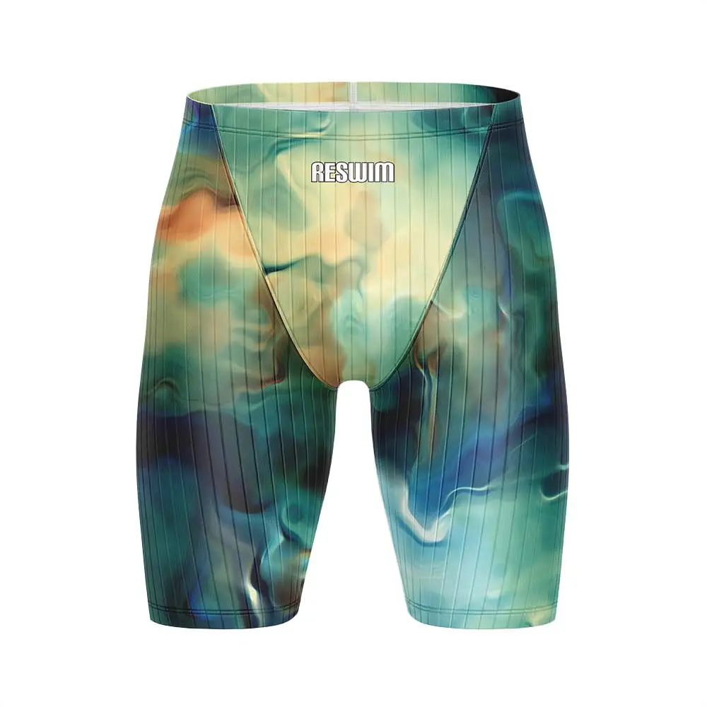 

2023 Men's Swimsuit Summer Trunks Professional Swim Surf Trunks Beach Shorts Quick Dry Uv Surf Swimming Gym Sports Tights Jammer