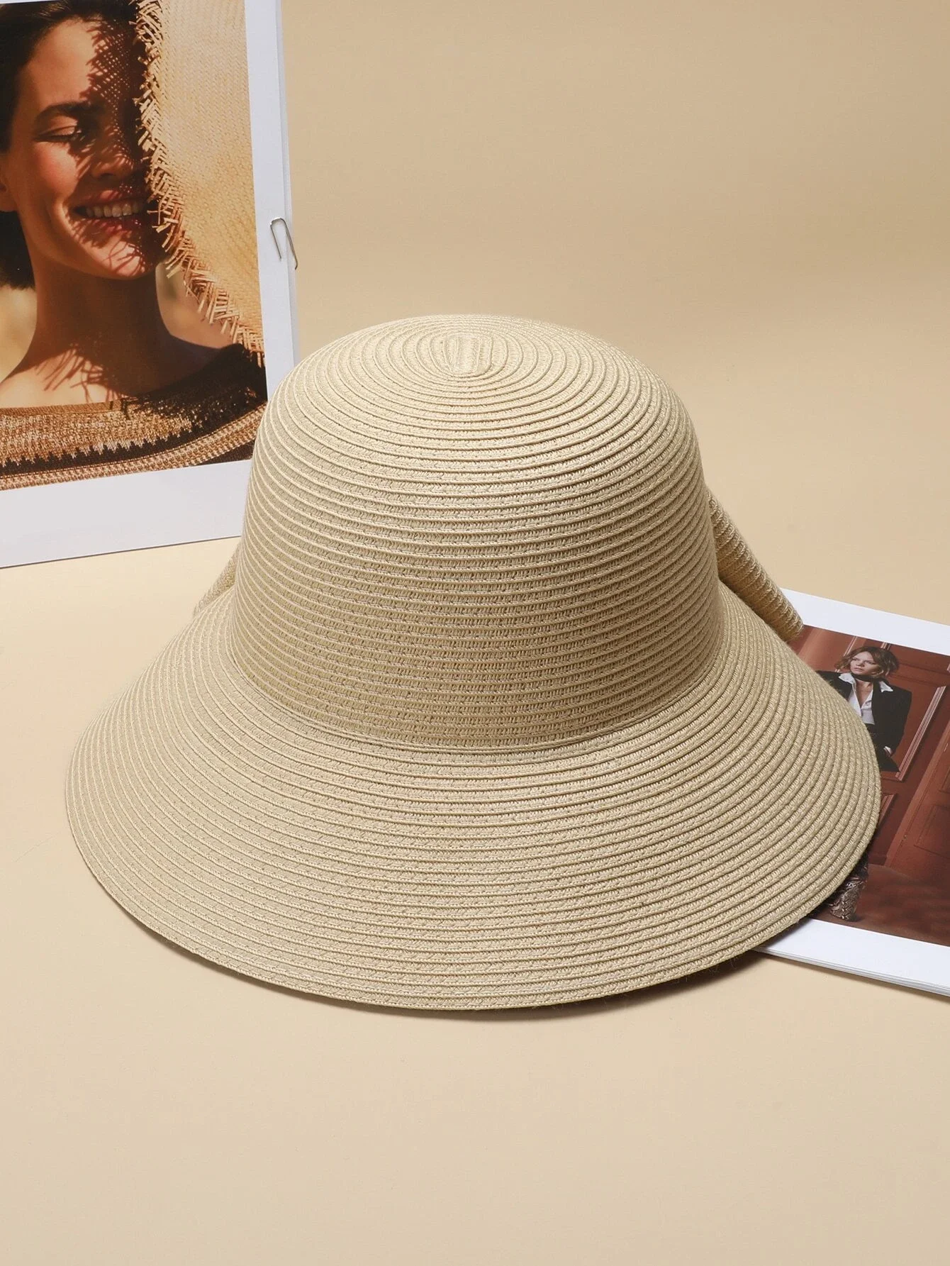 

Hats gorras sombreros capshat Bow Decor Straw Hat beach