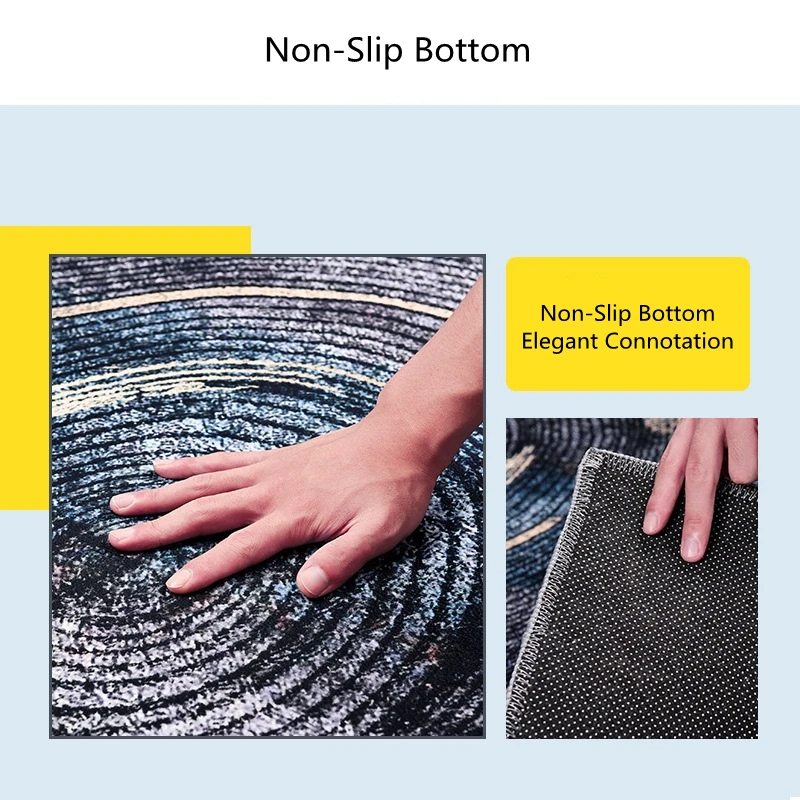 Этнический круглый ковер для гостиной американская спальня не скользящие