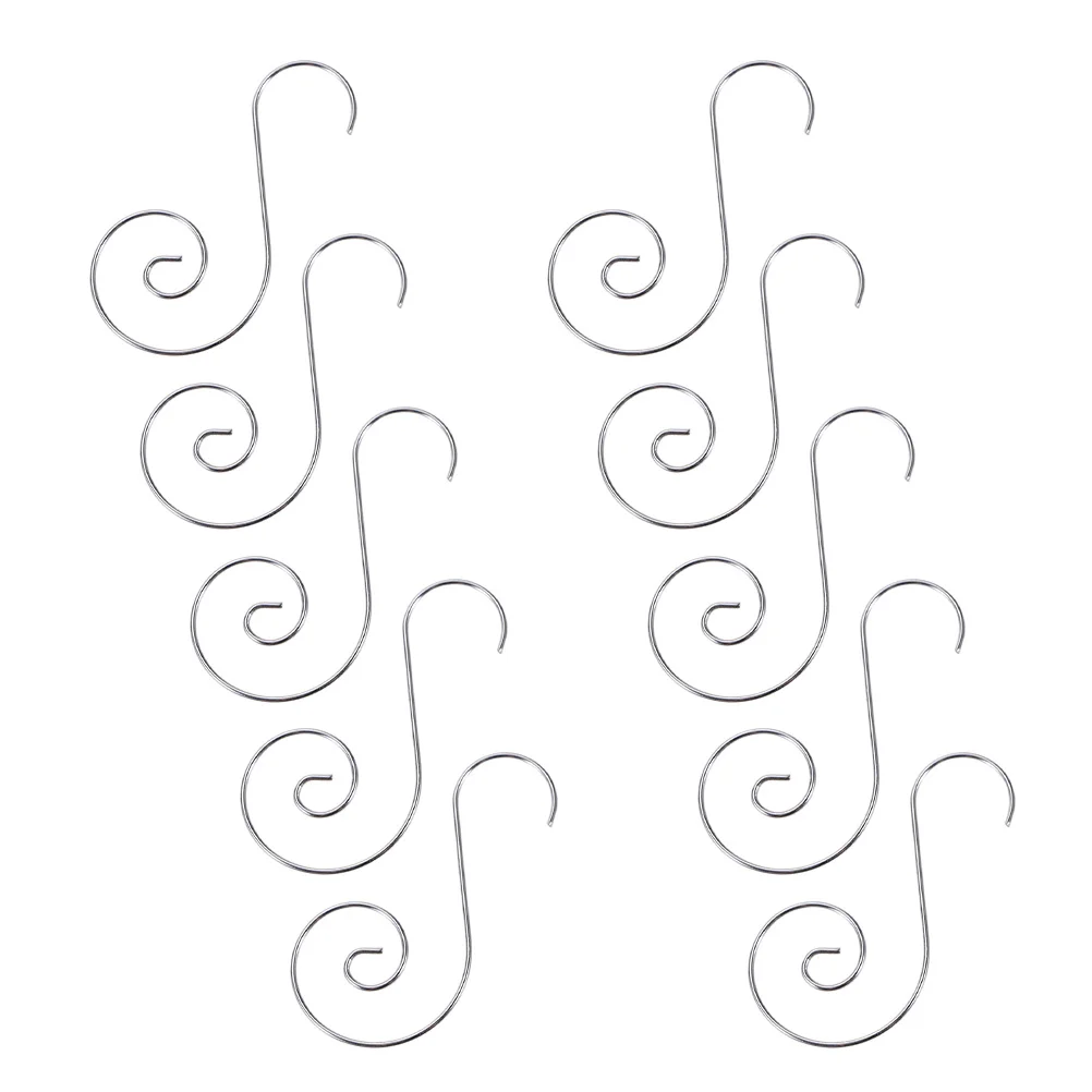 

60PCS Xmas S-shaped Hook Practical Xmas Hanging Hook Artistic Christmas Decorative Hook for Shop Home