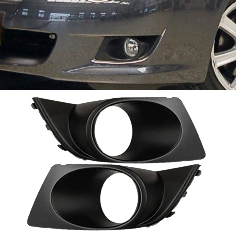 

1 Pair Car Front Left Right Bumper Fog Light Cover Bezel Black ABS Fit for Subaru Legacy 2008-2009
