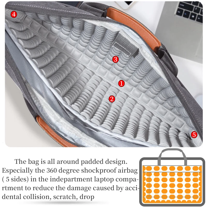 Сумка для ноутбука 15 6 дюймов сумка через плечо мужчин деловой школьный дорожный