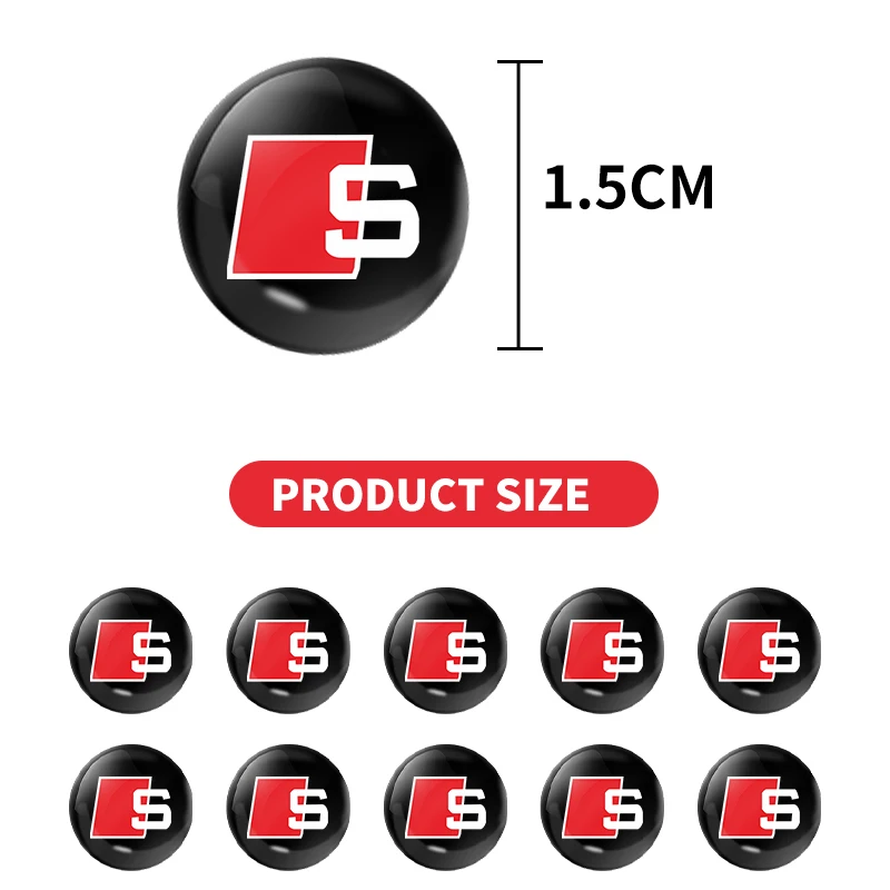 Наклейки на замочную скважину автомобиля антиблокирующие для Audi S line Cadillac Land Rover