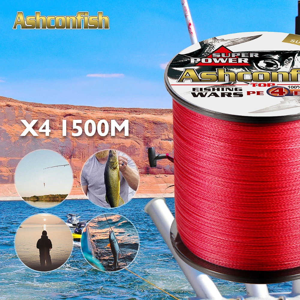 

Braided Fishing Line 1500/2000m Super Long Line Fishing 4 Strands Multifilament Durable Smooth Strong PE 6-100LBS Fishing Tackle