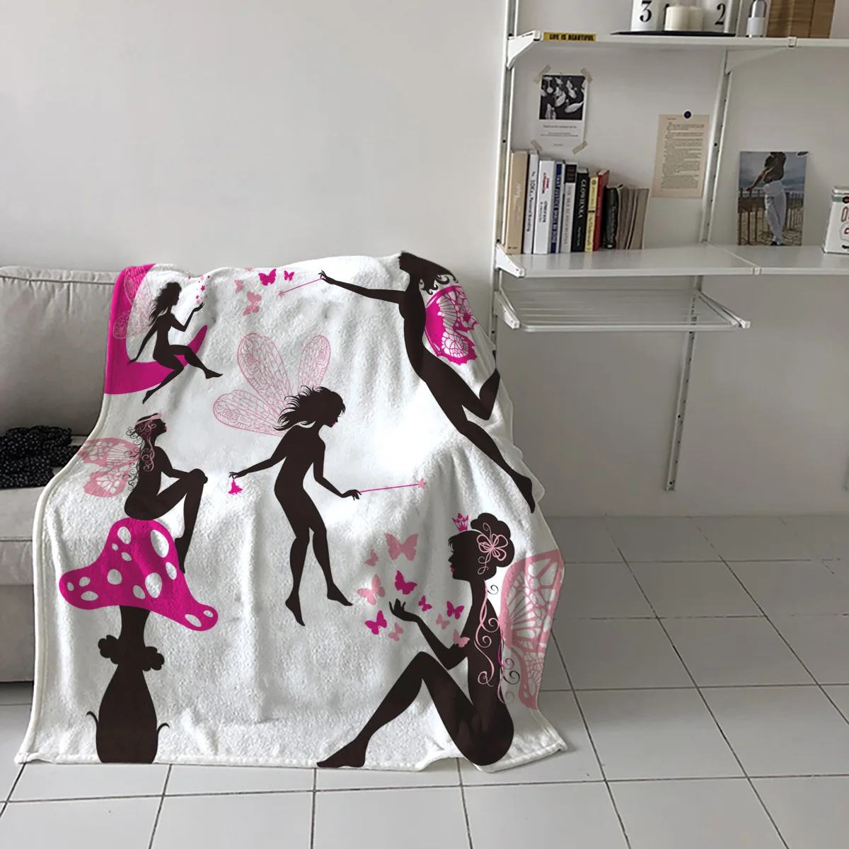 

Домашние мягкие одеяла с крыльями феи и бабочками искусство для взрослых детей для спальни кровати дивана пледы одеяла для офиса теплое оде...