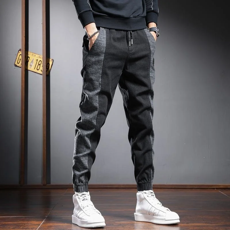 

Men's Pants Autumn Fashion Sweatpants Men Black Casual Sweat Streetwear Sport Drawstring Male Tracksuit Gym Jogging Baggy
