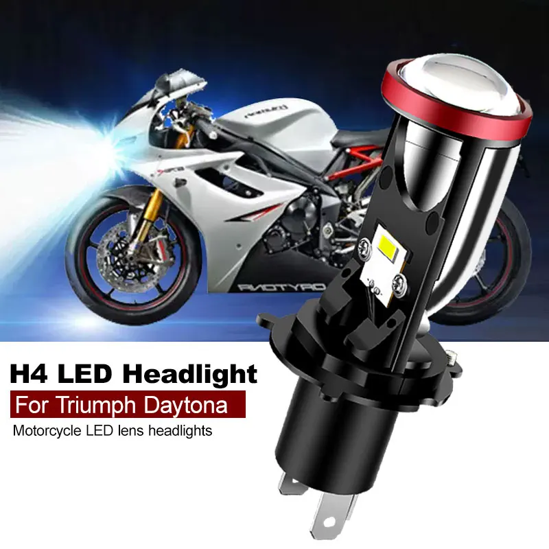 Для мотоцикла Triumph Daytona 900 650 675R 955i H4 светодиодные линзы аксессуары для фар CANbus 4800lm