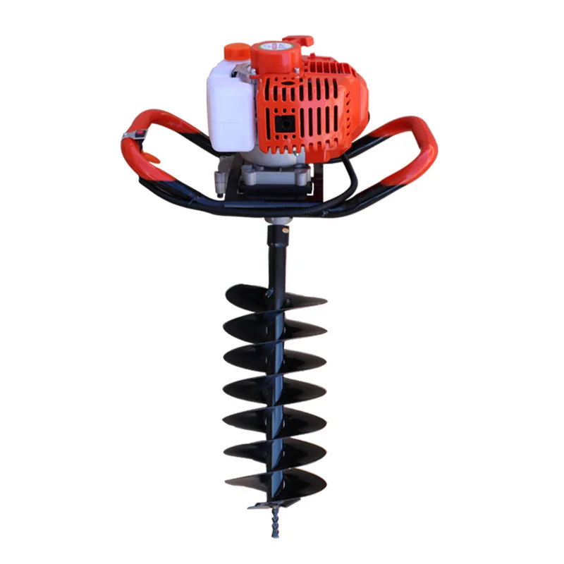 Skyplant arth auger extension and soil drill portable earth drilling machine