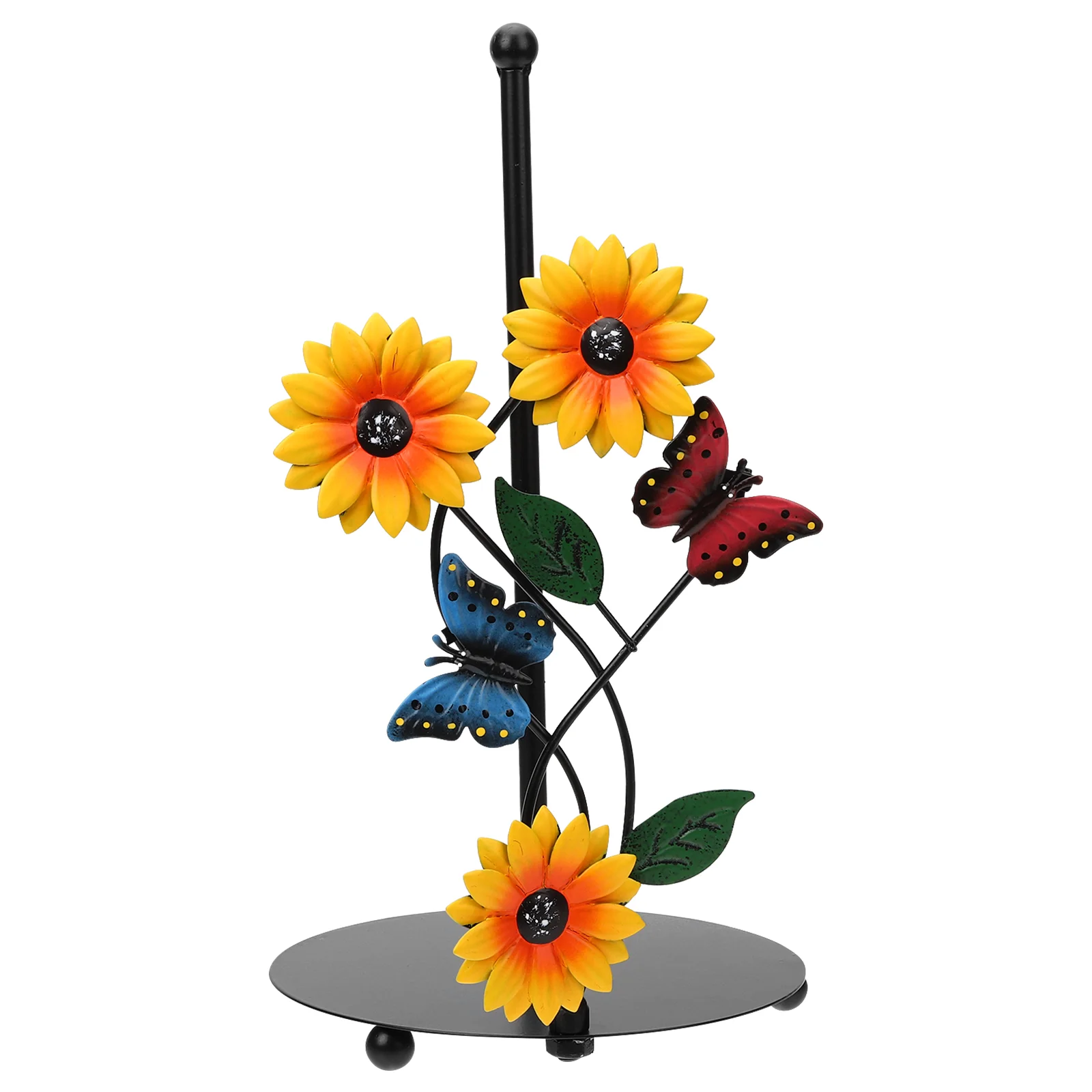 

Paper Towel Holder Kitchen Gadget Crafts Tissue Flower Stand Metal Decorative Holders