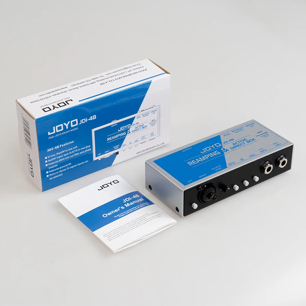 Фото JOYO JDI-48 Stereo Mix педаль для гитарных эффектов Preamp DI BOX, переключение сигнала, запись в режиме реального времени, многофункциональные эффекты №5