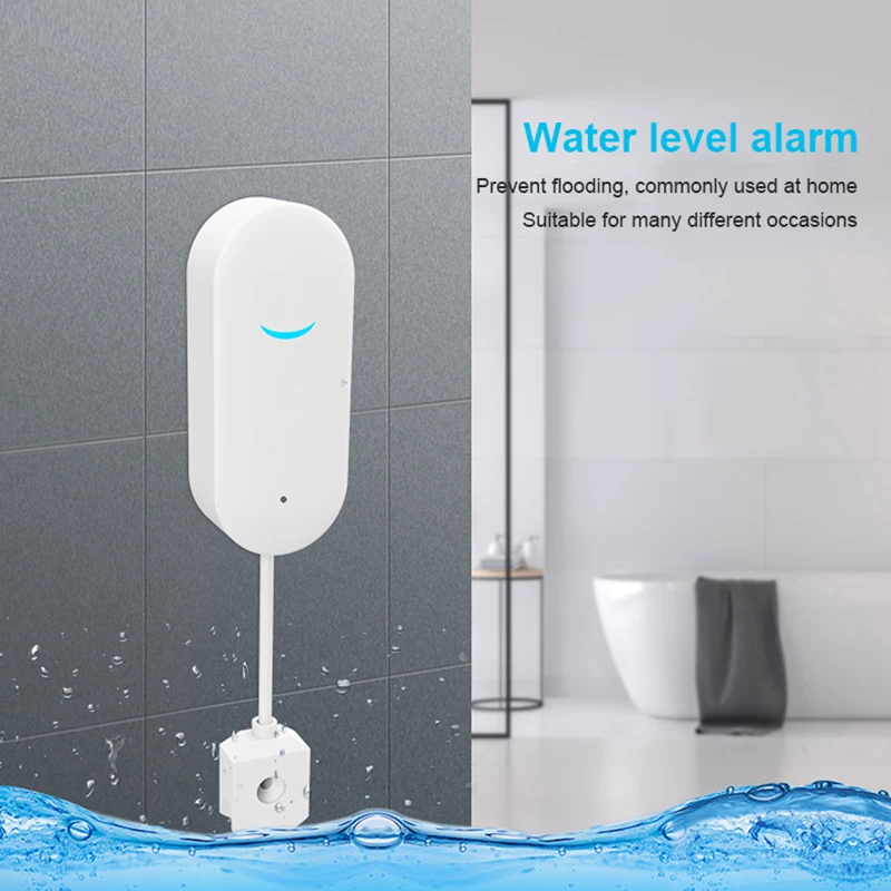

Tuya Wifi Leak Alarm Water Flood Detector Smart Home Alarm Overflow And Full Water Remote Alarm Leakage Alarm Detector