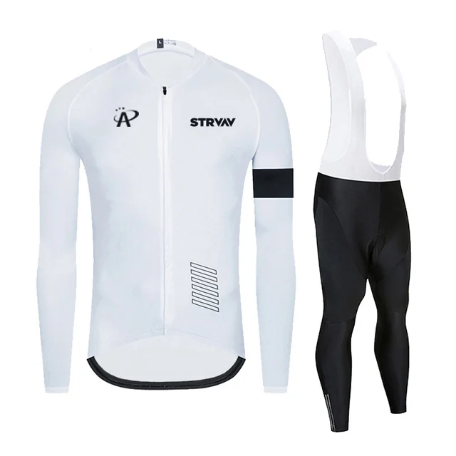 Комплект велосипедной одежды Strvav для мужчин майка и брюки с длинным рукавом