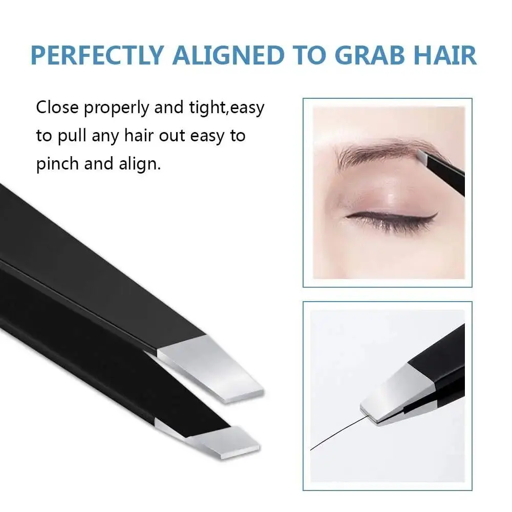 Профессиональный набор пинцетов для бровей из нержавеющей стали мужчин и женщин