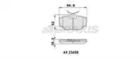 

Задняя Тормозная колодка AA0262 для RANGE II 9402