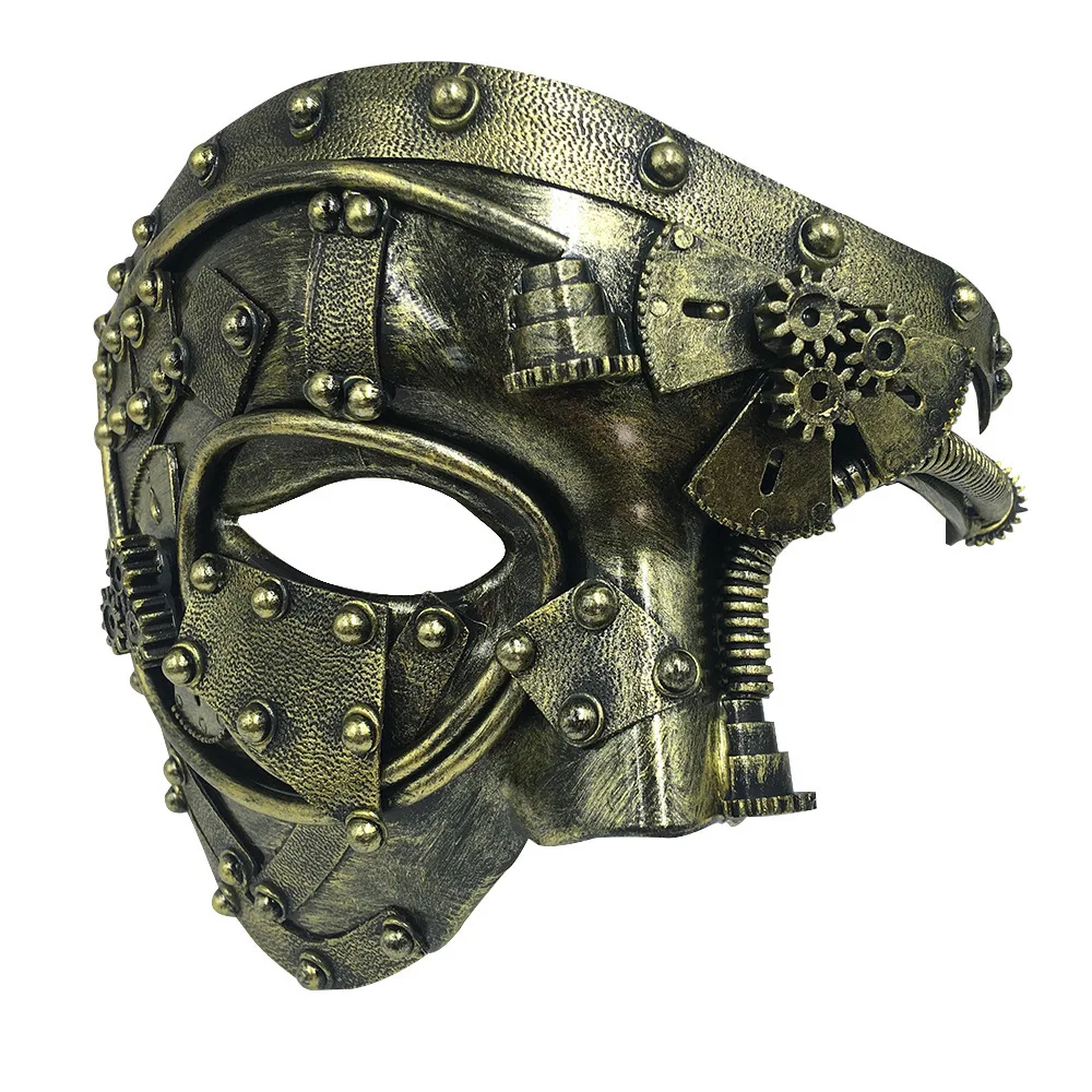 

Steampunk Phantom Masquerade Prom Role Play Mask Ball Half Face Men's Punk Costume Halloween Party Costume Props