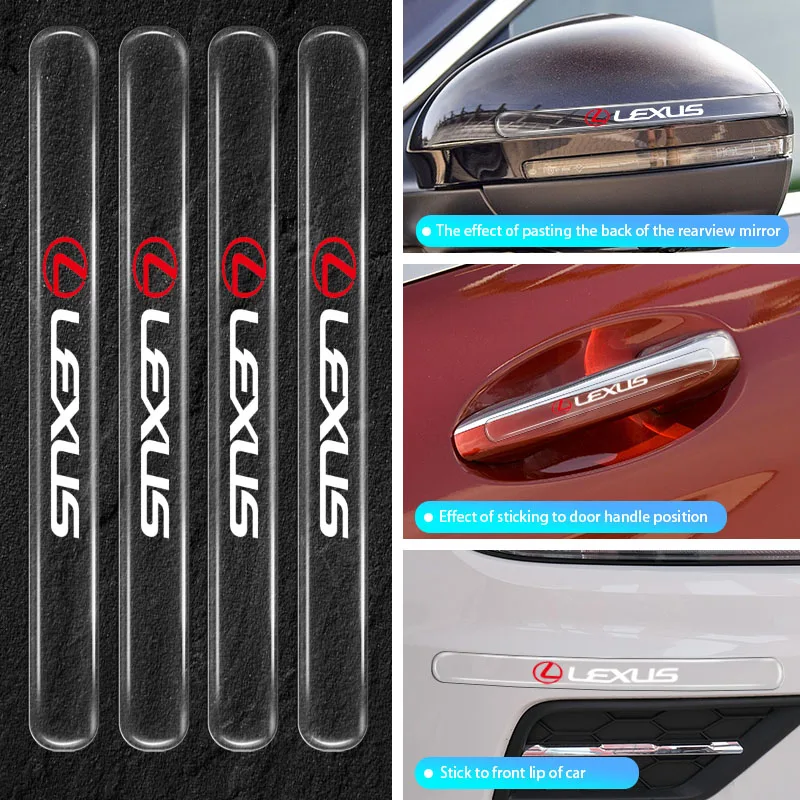 

Car Door Handle Scratch Protective Transparent Anti-collision Protection Strip for Lexus RX IS 300 GX 460 UX 200 NX LX GS ES